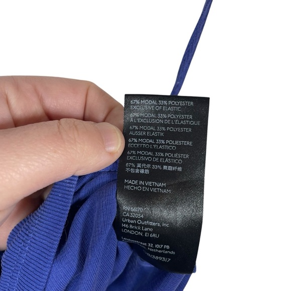 Urban Outfitters UO Tia Halter Cinched Crop Top in Purple Size M - Picture 10 of 13